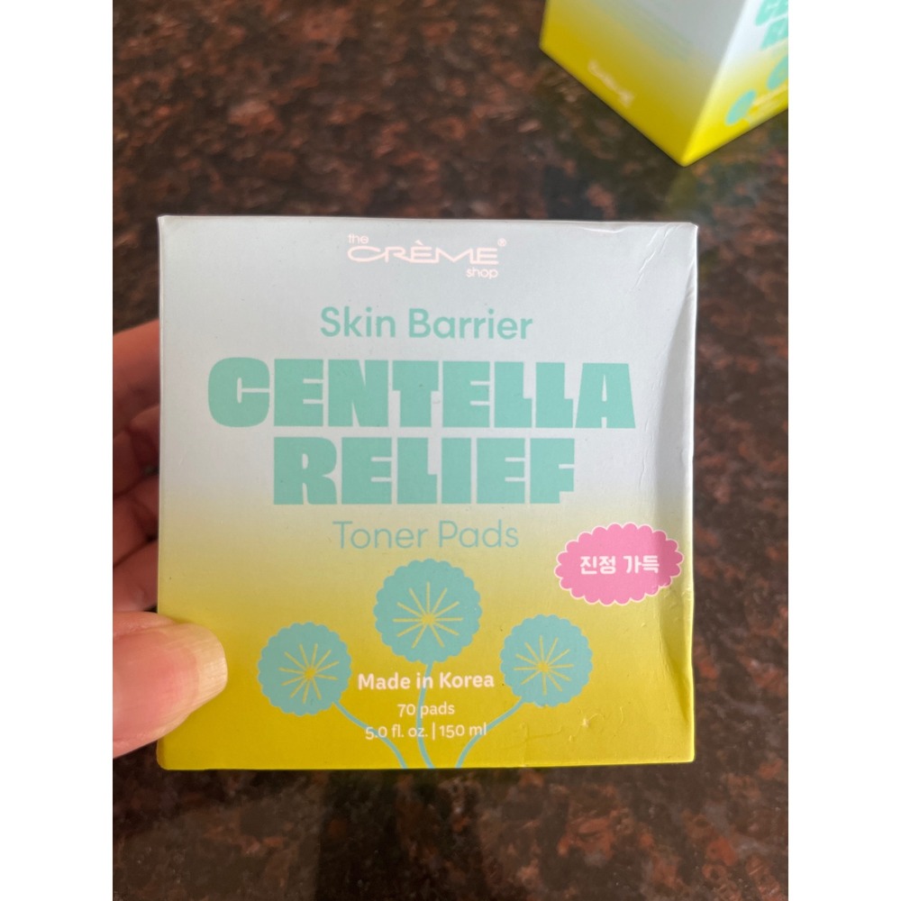 The Creme Shop Skin Barrier Centella Relief Toner Pads 70ct Made in Korea New